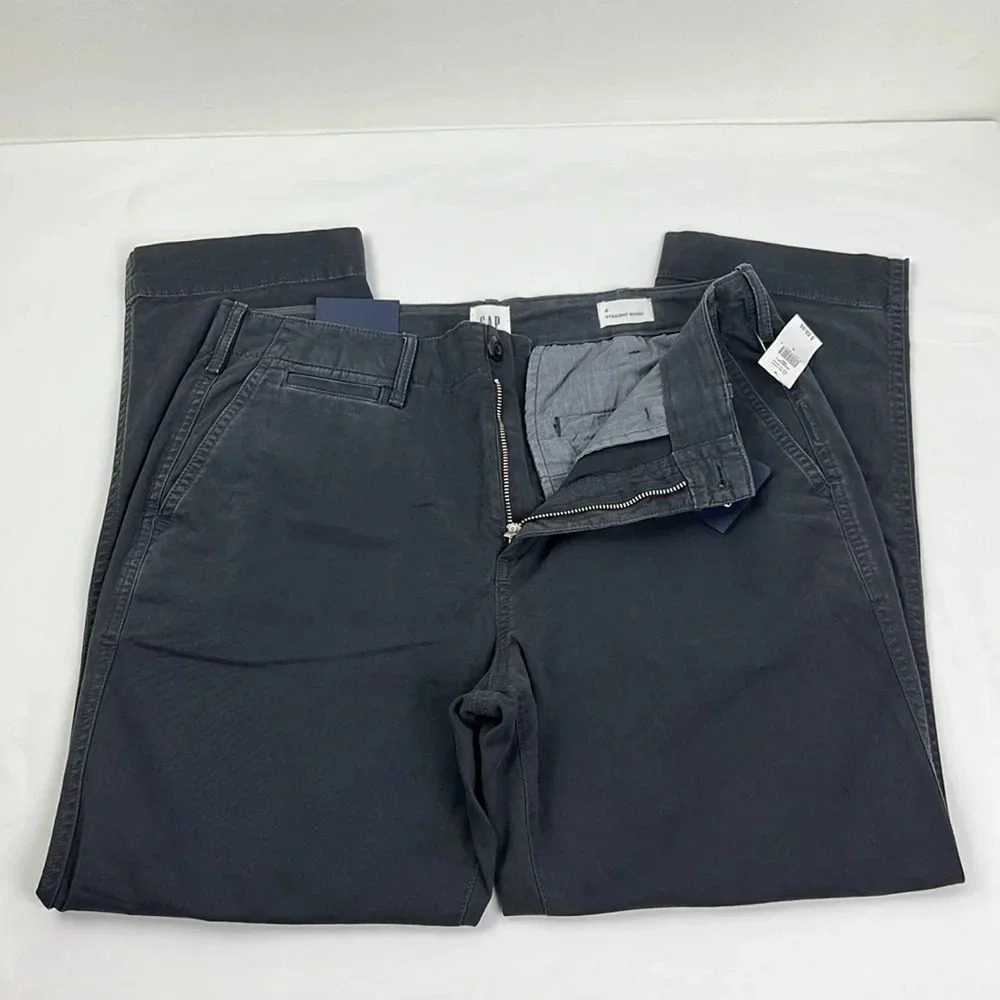Gap‎ New Women’s 8 High Rise Straight Khaki Ankle Pant - Picture 5 of 10